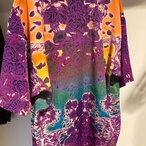 Vintage silk grateful dead button up.